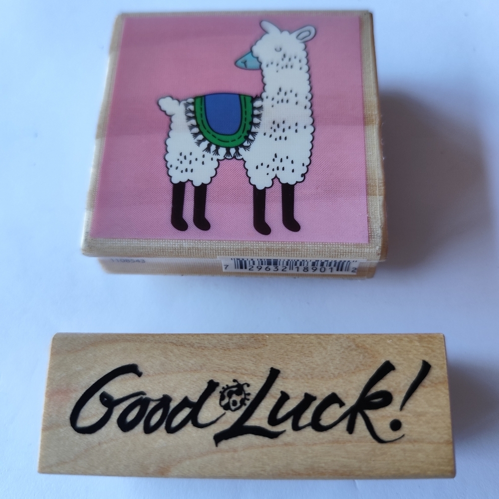 3/$25💙Llama and Good Luck Stamps